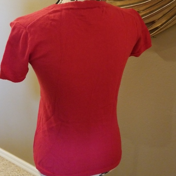 Banana republic Dark red crew neck sweater M - Picture 6 of 8
